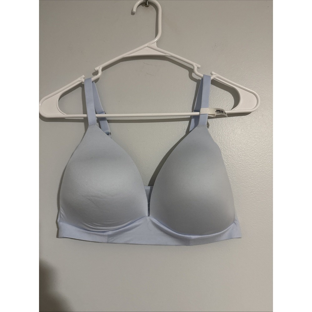 Sunnie By Aerie Wireless Sans Armature Lightly Lined Bra 36D Blue New